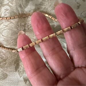 💗Gold Vintage-Style Tube Bead Necklace - 💗= 10/$20 bundle